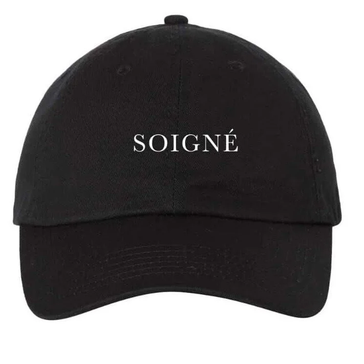 Embroidered Baseball Cap - Black