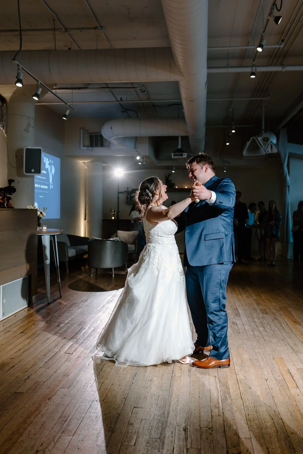 Greenhouse Loft wedding first dance at reception