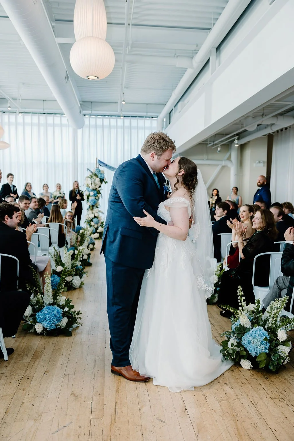 Coastal, Spring Wedding at Greenhouse Loft in Chicago, IL Wedding Feature: Alleana and Max