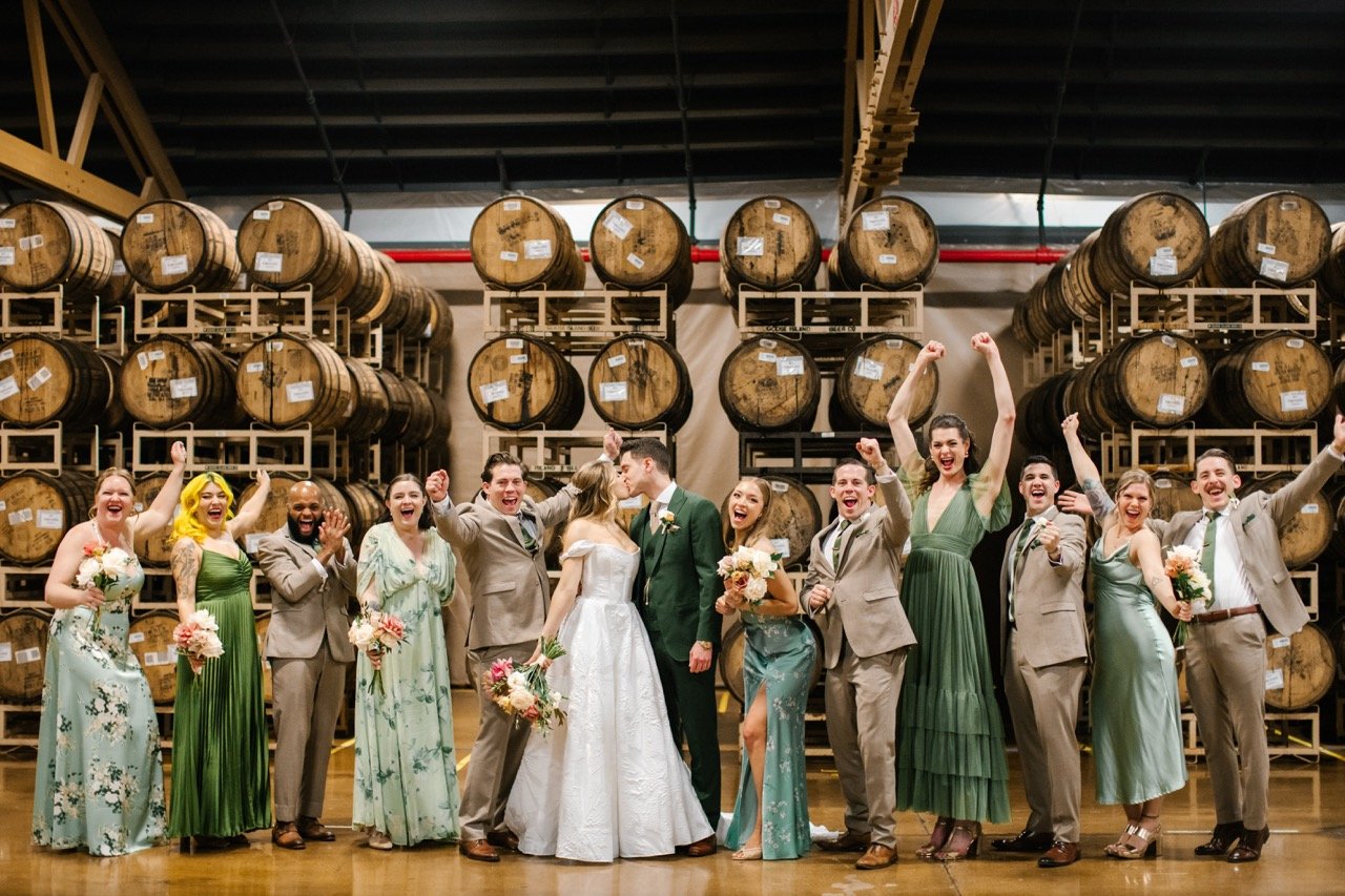 Romantic and Fun Wedding at Goose Island Barrel House in Chicago, IL Wedding Feature: Hayley and Henry