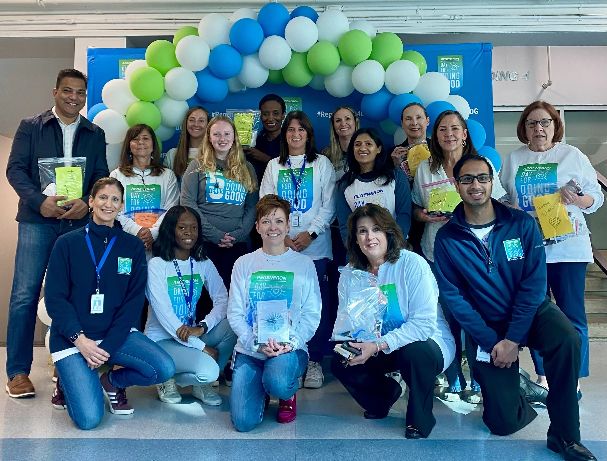 Regneron in Tarrytown, NY has a robust social responsibility philosophy built into their corporation. They've been an annual donors to IPP's Care Package initiative through their "Day of Doing Good."