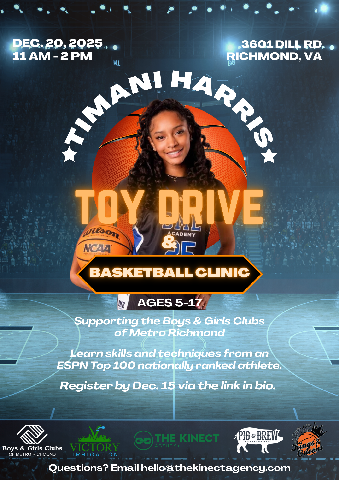 Basketball Clinic and Toy Drive