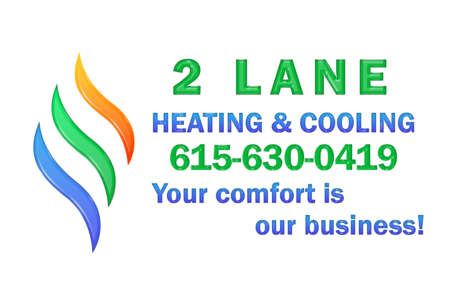 2 LANE HEATING AND COOLING