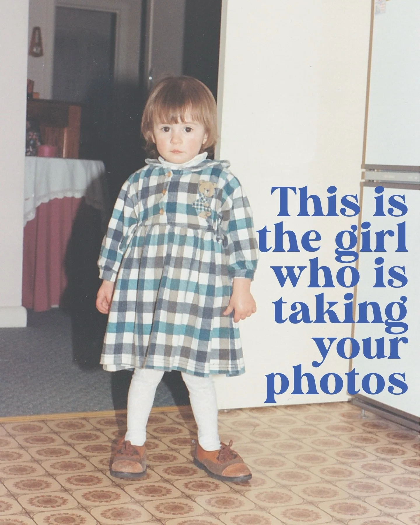 I had to jump on this trend, any excuse to flick through old photos. While I don&rsquo;t have an abundance of childhood photos, I am so grateful for the few that I do have.

I feel so grateful for this job every day. Every enquiry and booking truly m