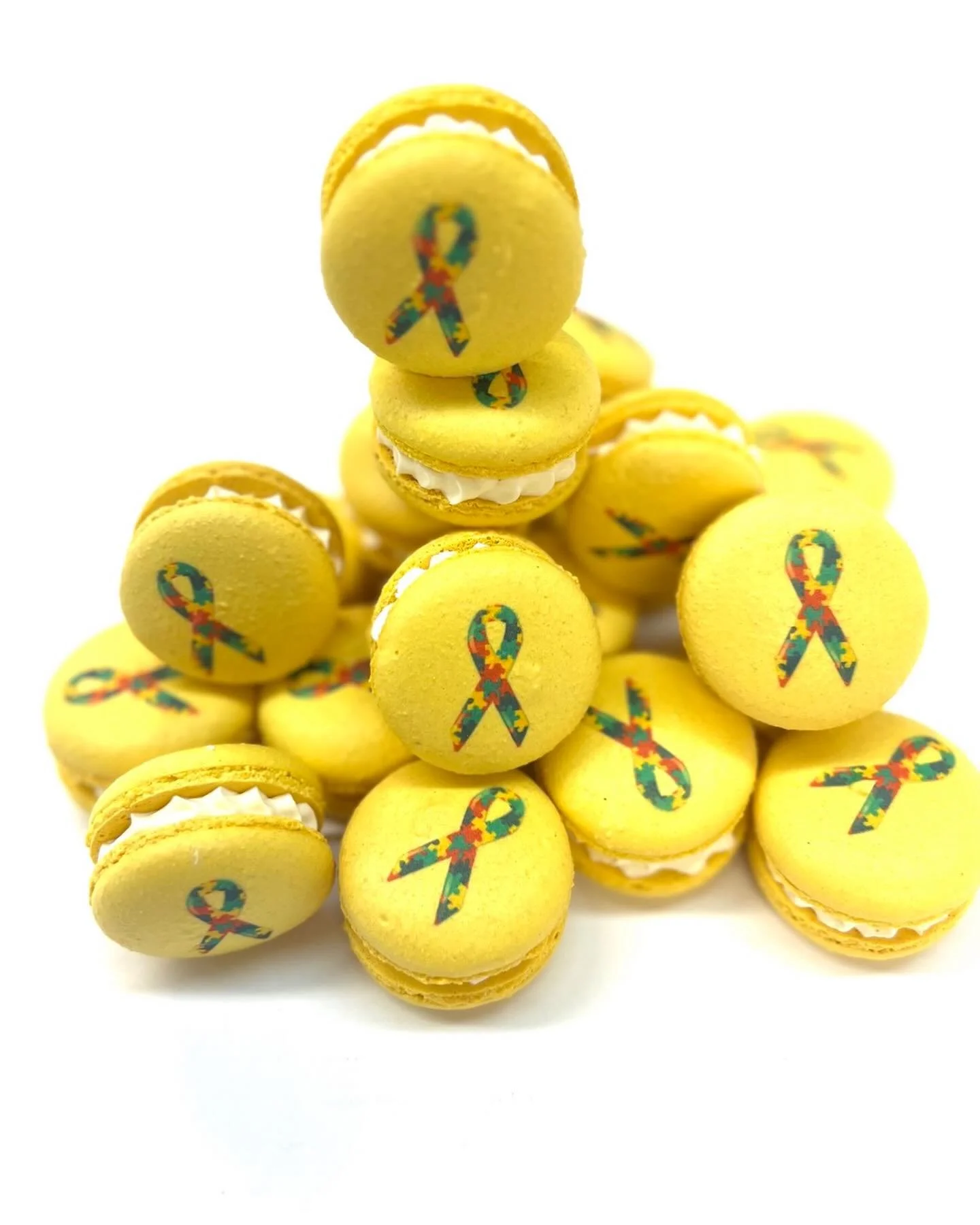 This month is all about understanding, inclusion, and celebrating the unique perspectives within the autism community. I was honored to donate these handcrafted macarons to support awareness and spread a little sweetness along the way.

Each ribbon r