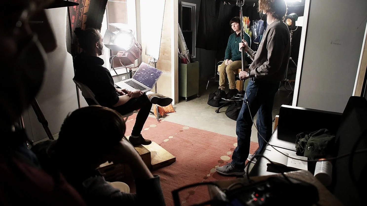 Interview Backdrop Design (Wright State Production)