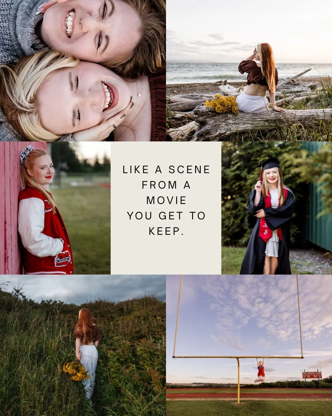 🎓A senior session isn't about choosing one version of yourself.

It's about honoring all of them. 💞

The quiet moments.
The wild ones.
The confident ones.
The uncertain ones.

The pieces that don't always seem connected until you look back years la