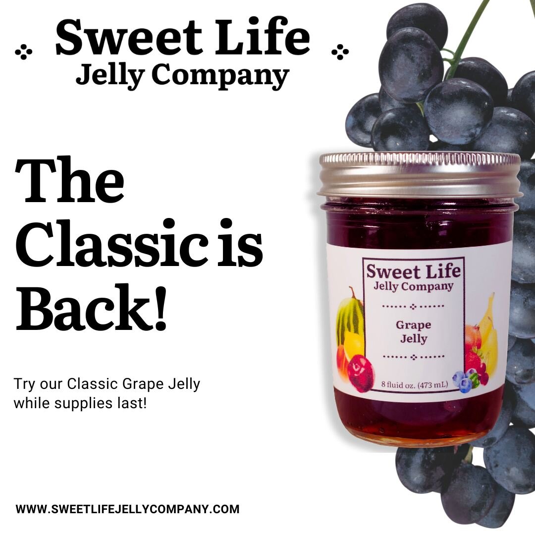 🍇✨ Good News Everyone! 🎉 Our favorite Classic Grape Jelly is making a limited-time comeback! 🍇✨

🔥 Hurry, it's a taste of the past that won't last! Grab your jar at the markets this weekend. 🛒🕰️ Nassau Bay Farmer's Market Bay Area Farmers Marke