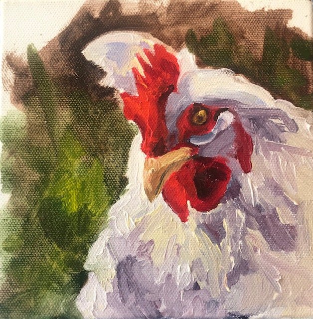 Chicken (oil or acrylic) by M Spieker.jpg