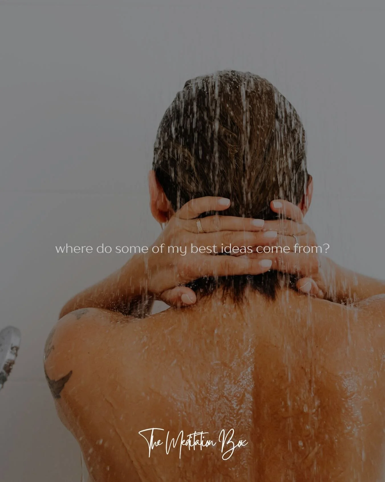 Where do my best ideas come from? 

Surprisingly&hellip; the shower. 🚿

Some mornings, I swear the ideas rain down as fast as the water. Which is why I have bath crayons handy - to capture these moments before they drain away.

Feeling the warmth on