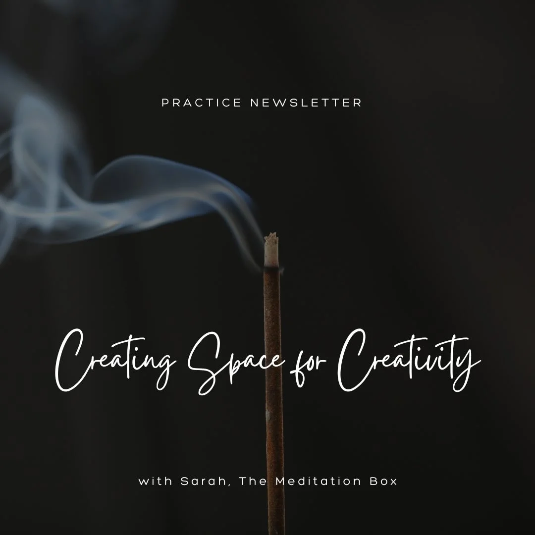With a heavy heart today, I wasn&rsquo;t feeling very &ldquo;creative&rdquo; in spirit.
 And that felt important to listen to.

So instead of pushing for ideas or inspiration, I recorded a guided meditation to create space &hellip; for stillness, sof