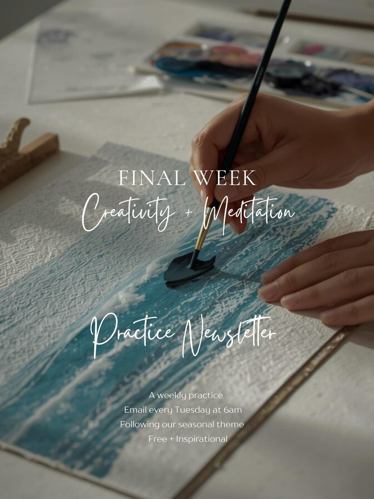 This Tuesday will be the last week of our Summer Creativity + Meditation series! ✨

Our weekly Practice Newsletter is shared as a support for our seasonal Meditation Box - currently, Summer &lsquo;Creativity&rsquo; - providing you with practical, ref