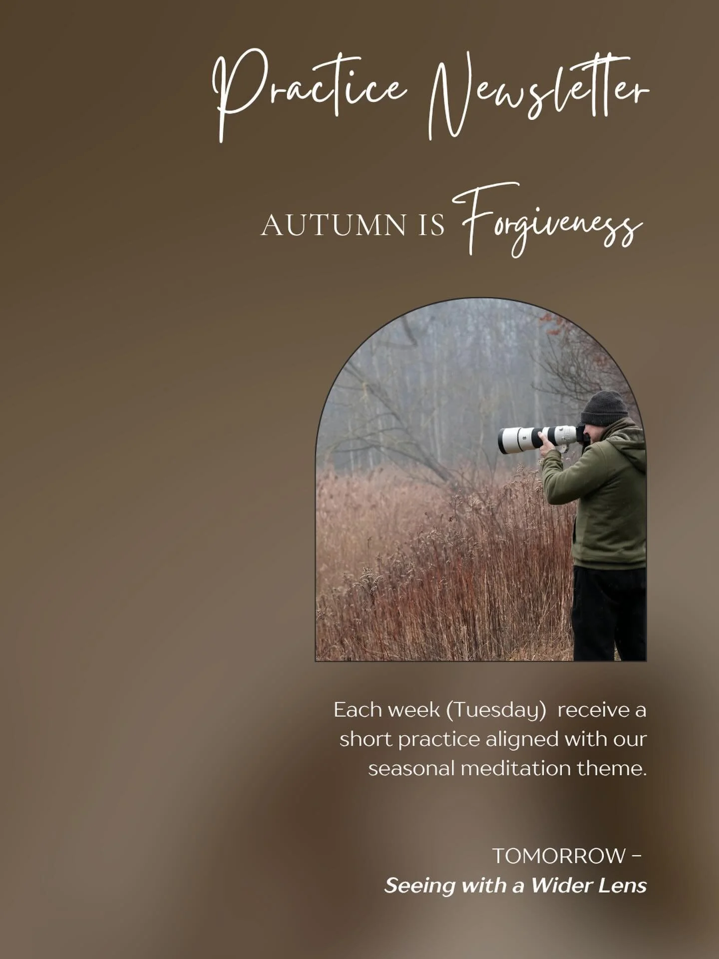 Our Tuesday, Practice Newsletter is ready to go &hellip; arriving in your emails tomorrow morning at sunrise (or close to!).

Our theme for Autumn is - Forgiveness.

We began with #1 Awareness, through Journaling, then #2 Expression, with a Forgivene