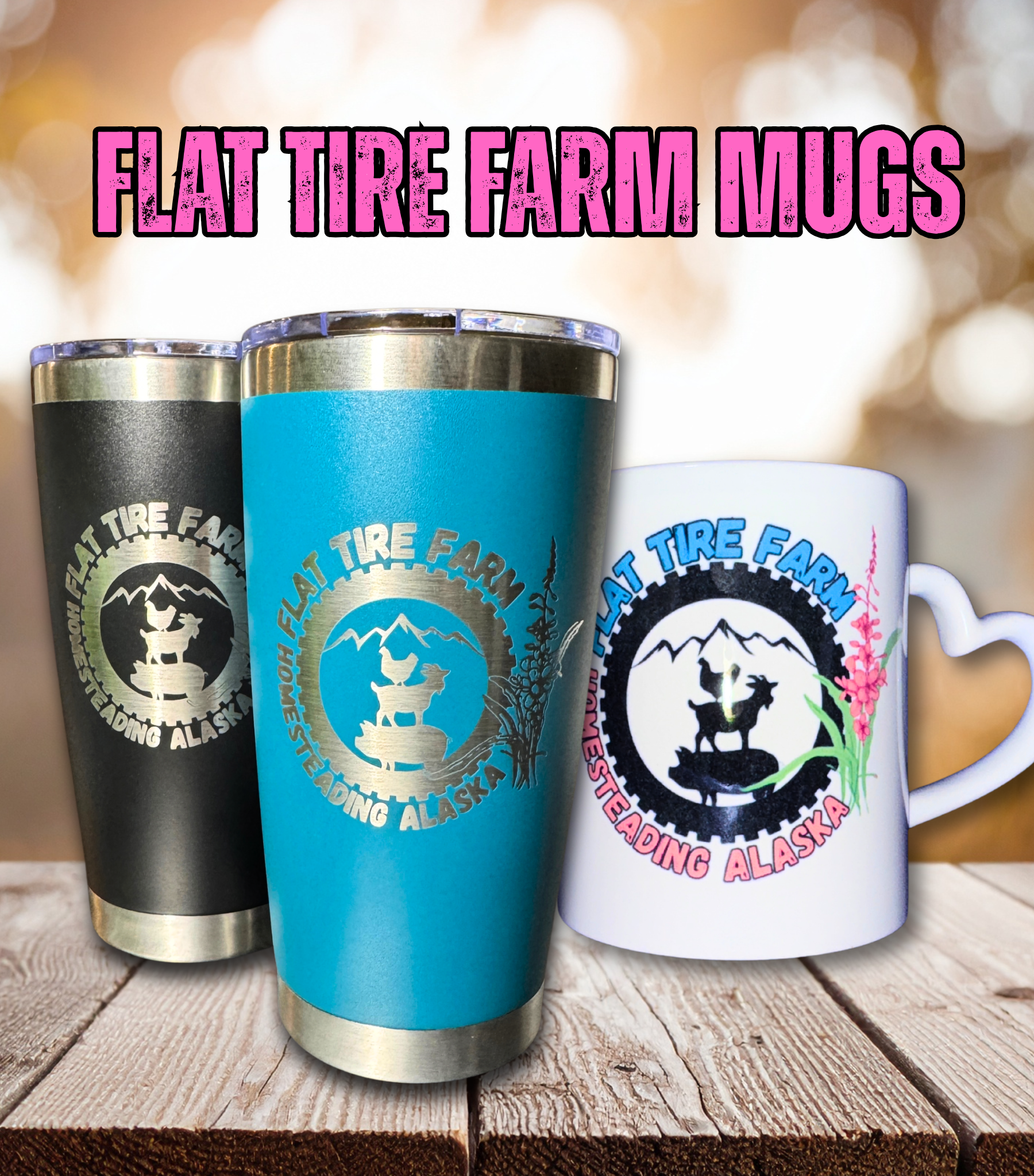 Flat Tire Farm Mugs