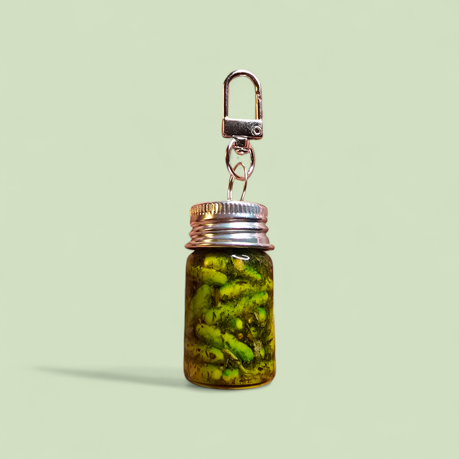 Pickle Jar Keychain