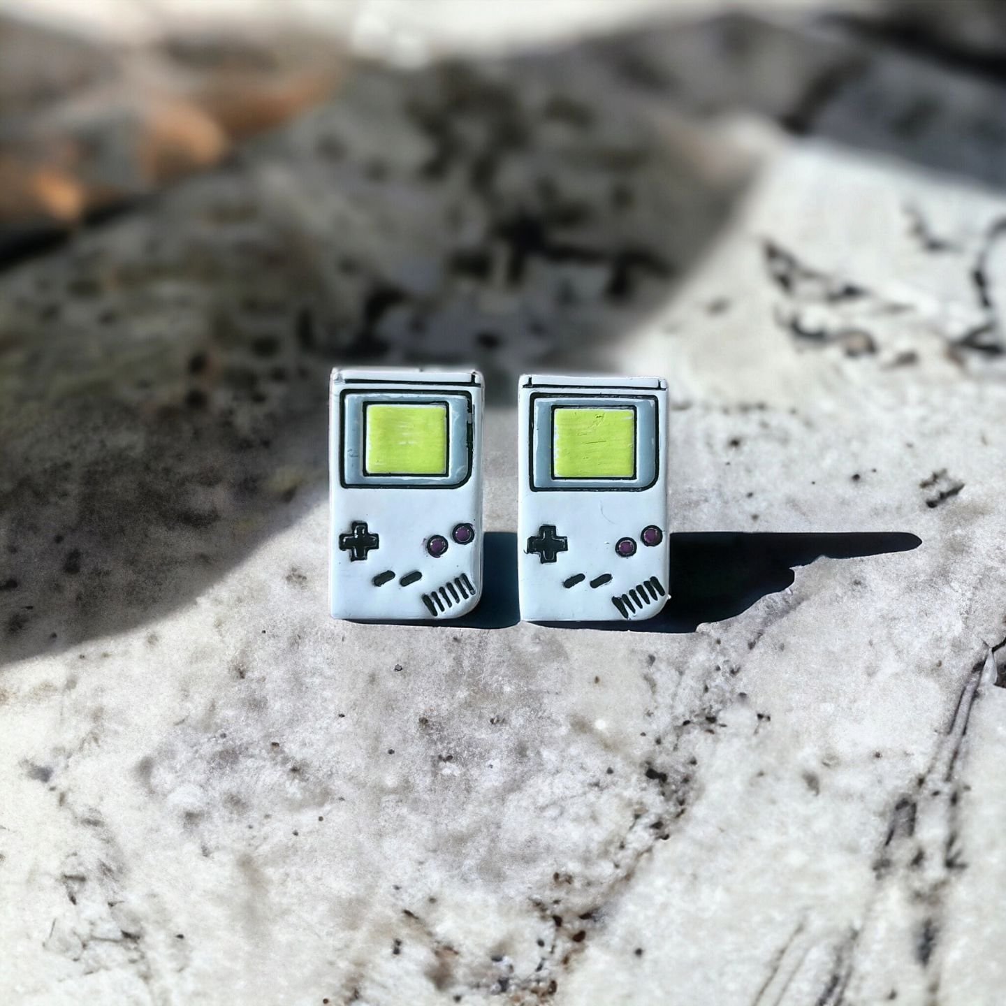 These little gameboys are going to make some awesome dangles. I'll have these with me this Saturday at the @southendvintagemarket. 
.
 #terripowerart #handmade  #instaartist #wearableart #polymerclay #clayearrings  #downtowndartmouth #handmadejewelry