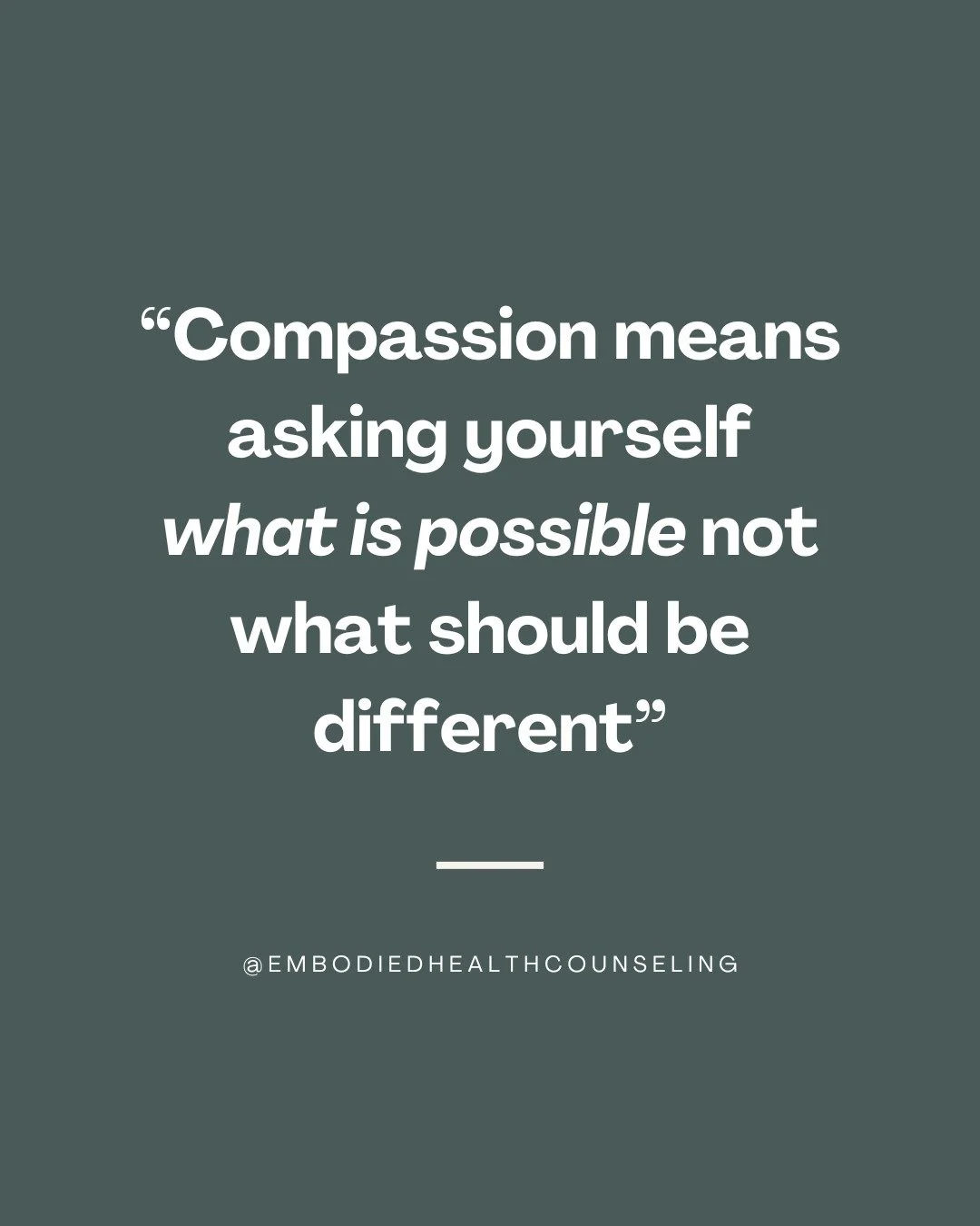 I often find myself stuck in the &quot;should&quot; mentality just like many of my clients. Here are some ways that this mentality can show up - 

I &quot;should&quot; be further along in my healing journey 

I &quot;should&quot; be over this part of