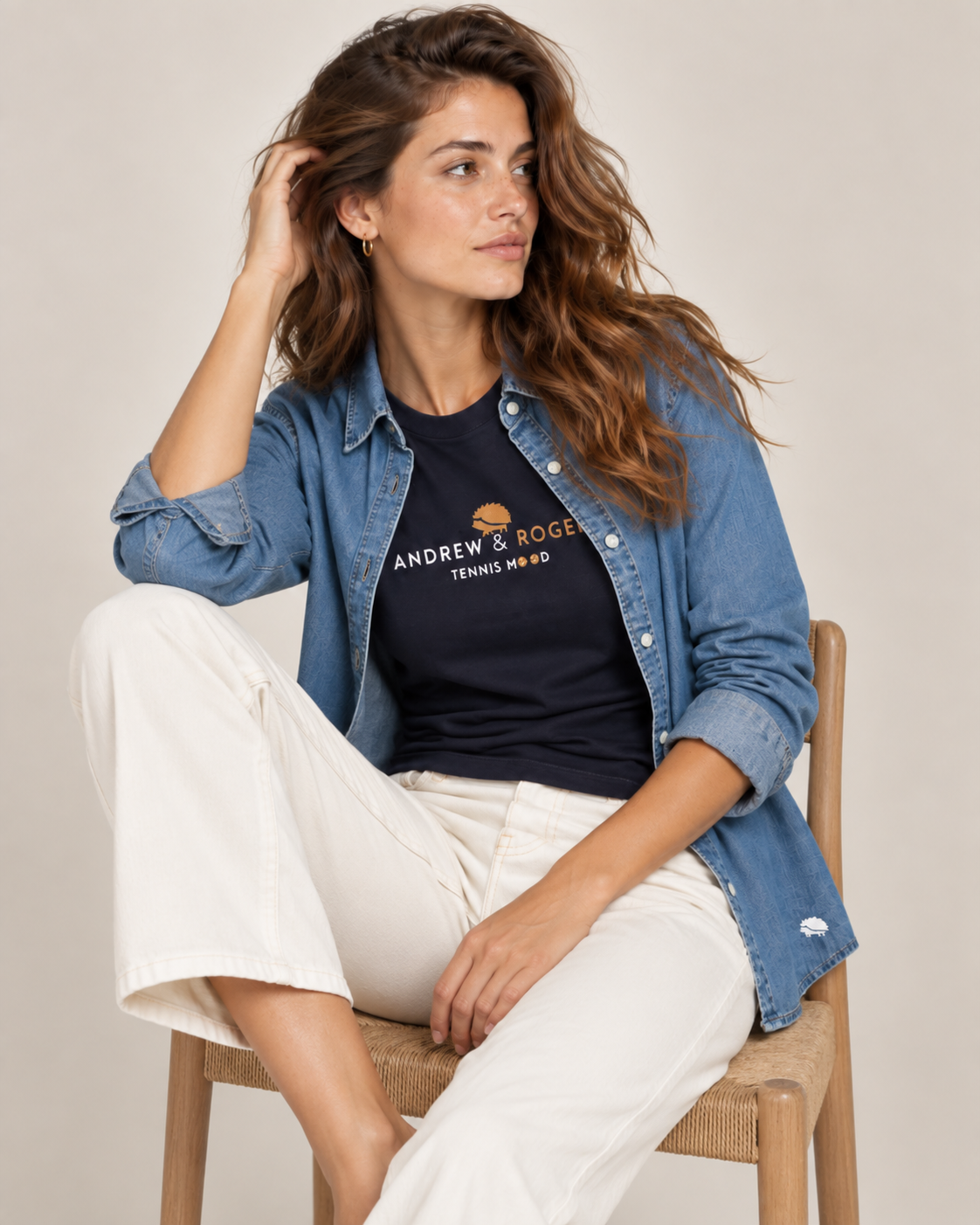 Collezione donna Andrew & Roger t-shirt felpe, camicie denim, cappellini.