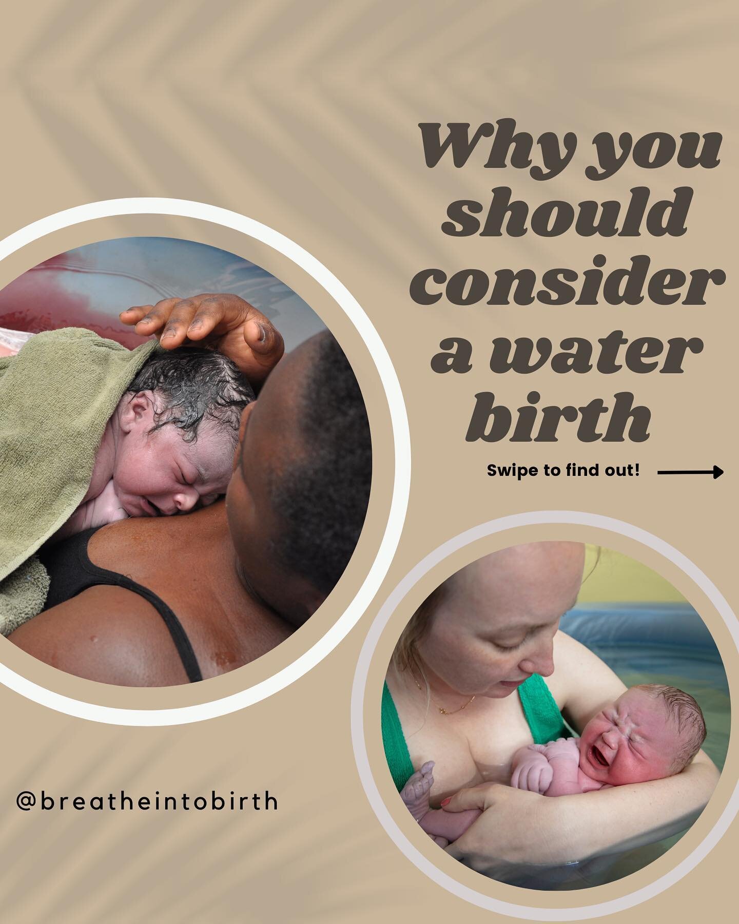 Honestly I LOVE a water birth purely because in most cases it totally improves a women&rsquo;s birth experience by offering her more privacy and comfort! 

Have you ever had a water birth before? How did you find it? Was it a love or hate experience?