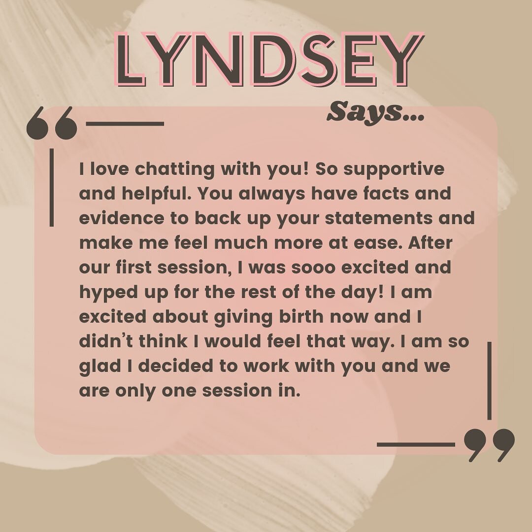 I love session one for this reason! Super quickly you start to see how straight forward it is to work with your body in birth, and how it can actually be a pretty amazing experience! Not the terrifying, danger ridden experience you were taught to exp