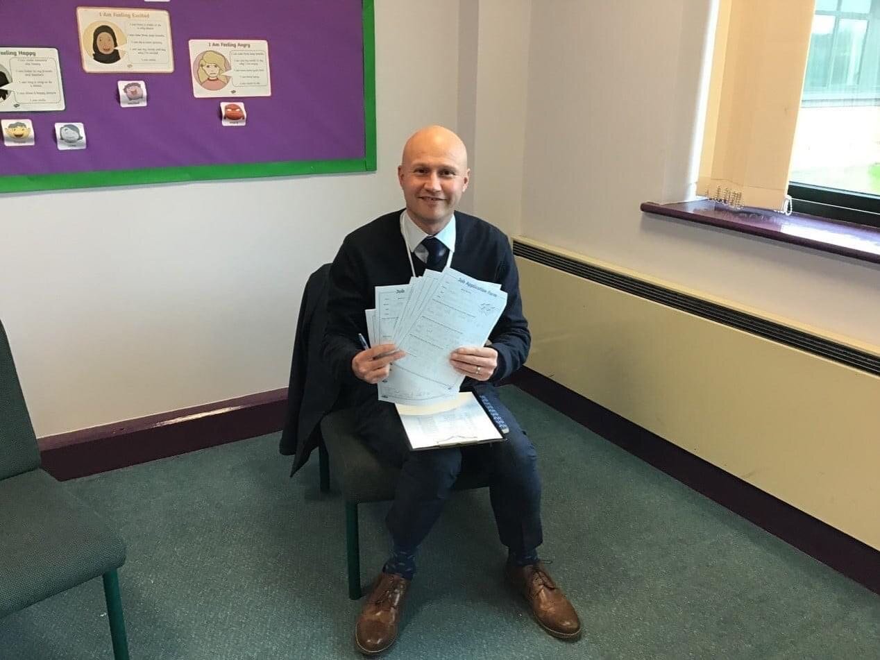 Mr Ostler had a great time interviewing children across HB for the different jobs that they would like to do in school. He was very impressed with the standard of the application forms and the way the children conducted themselves during the intervie