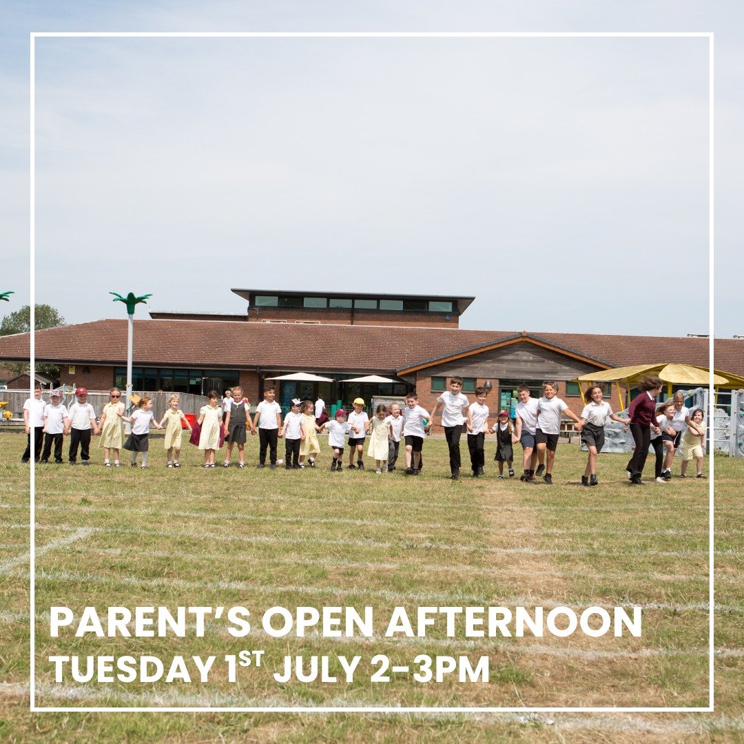 📢 Reminder: Parents’ Open Afternoon – Tuesday 1st July, 2–3pm
We’re looking forward to welcoming you into school for our Parents’ Open Afternoon! 🌟
Join us for a lovely opportunity to:
👀 See your child in their lear