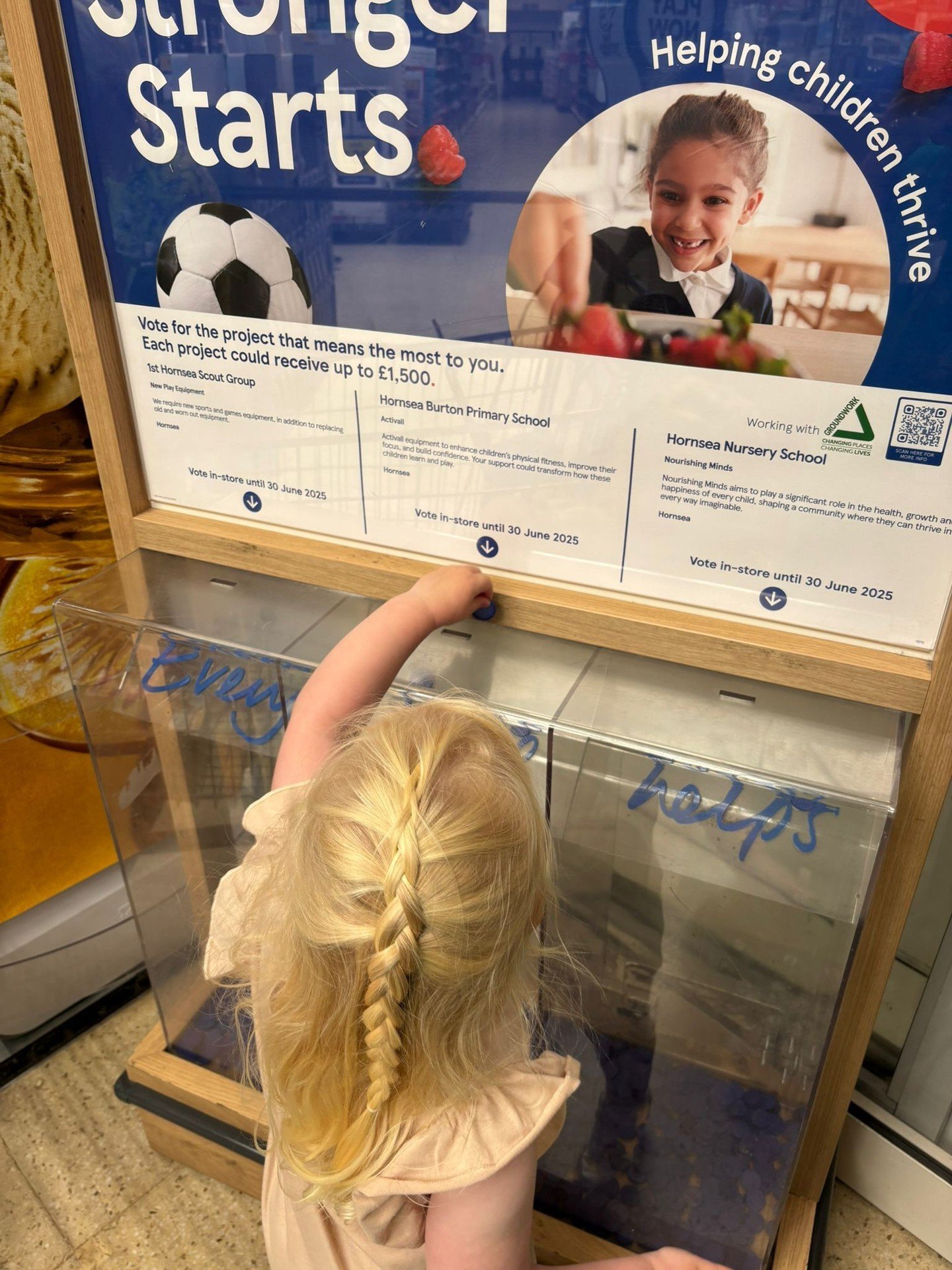 ⏰ Only 1 Day Left! ⏰
We’re in the final countdown! Tesco’s Stronger Starts grant voting ends on 30th June – and we need your help more than ever! 🙌
🛒 If you're shopping at Tesco this weekend, please grab those blue tokens and po
