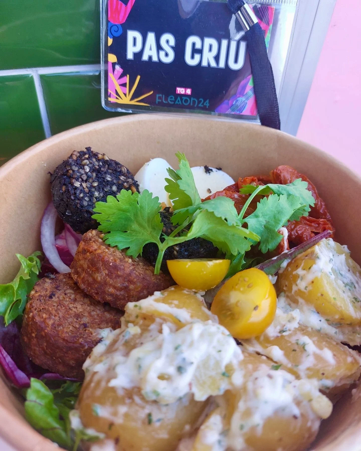 Busy week feeding the @tg4tv crew for @fleadhcheoil 24 in Wexford! 🎶🎻🪕

Pictured: 

🟣Warm Clonakilty pudding, rustic potato salad, sundried tomatoes, dressed mixed leaves + chorizo sausage.
🟡Warm goats cheese salad, walnuts, red onion jam, rusti