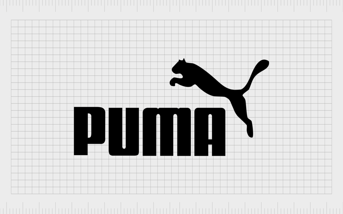 Puma logo with jumping puma graphic