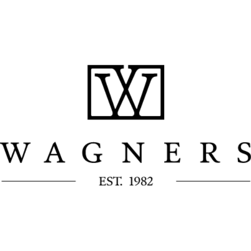 Wagners logo with 'W' in square and 'Est. 1982' text.