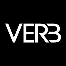 Logo displaying the word 'VERB' in white text on a black background.