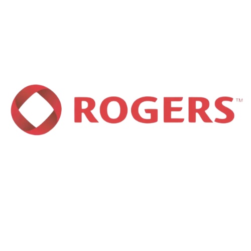 Rogers logo with red text and circular design