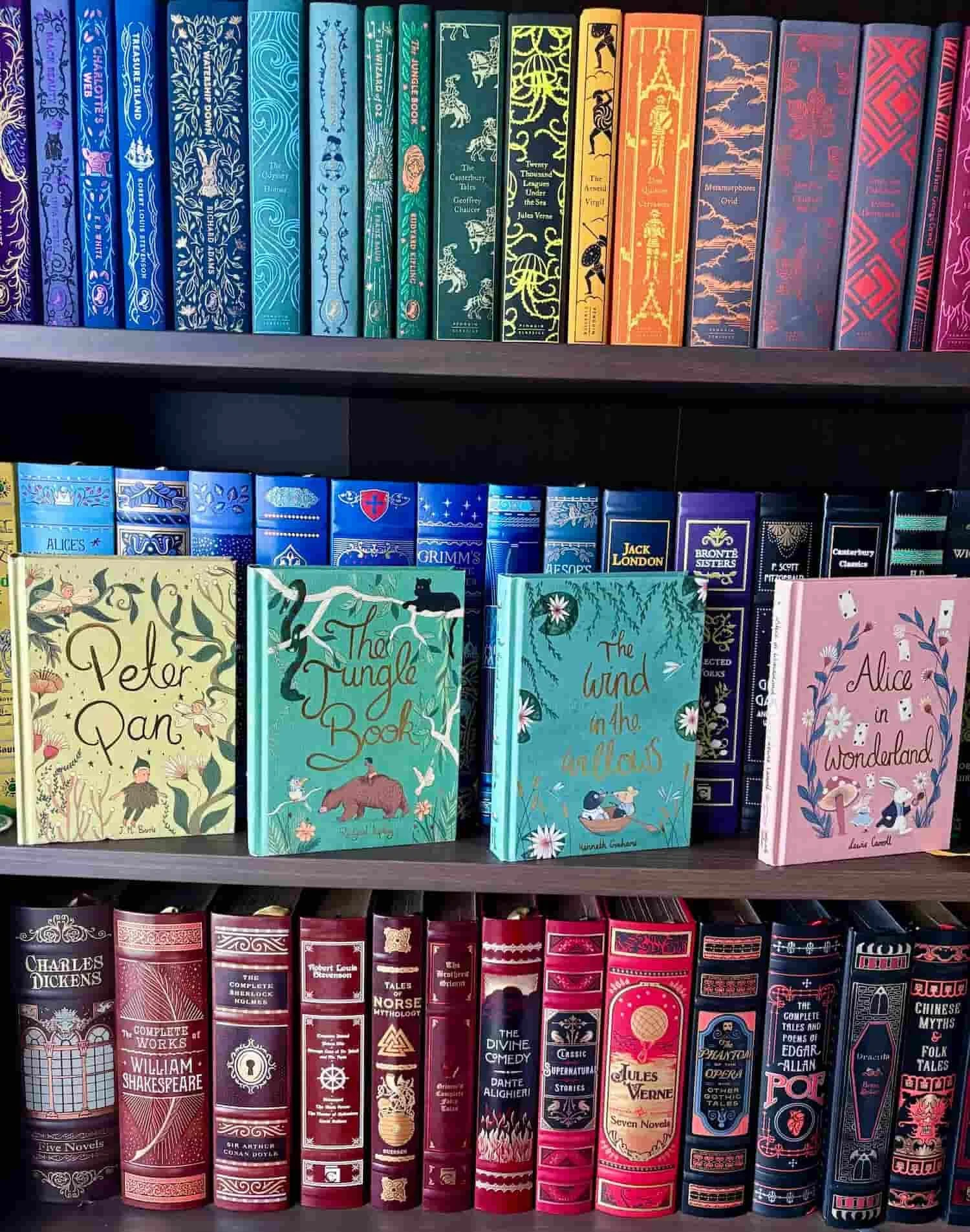 Peter Pan, The Jungle Book, The Winds in the Willows and Alice in Wonderland - part of His and Hers Book Club private collection