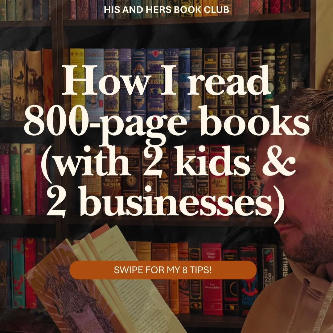I used to think being a &lsquo;fast reader&rsquo; was a magic trick.

Then I had two kids and stated two businesses. Suddenly, my reading time wasn&rsquo;t 4 hours - it was 15 minutes (between naps and diaper changes.😅)

I had to learn efficiency. I