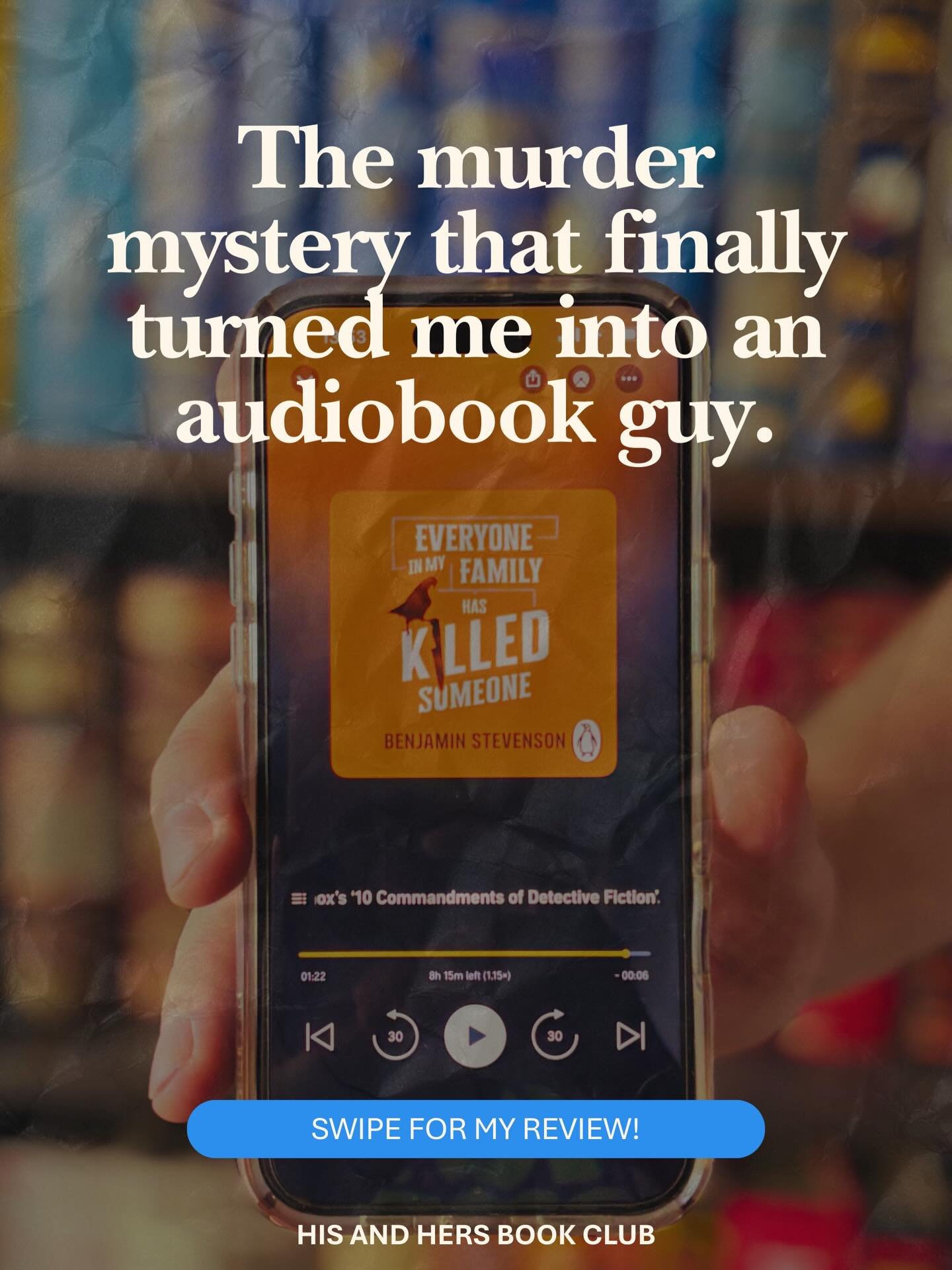 (Alex): For 34 years, I have been a strictly monogamous reader. One book at a time. No exceptions.

But I wanted to try something different this year. As Stani and I have been hitting the gym properly for the last few weeks, I finally decided to give