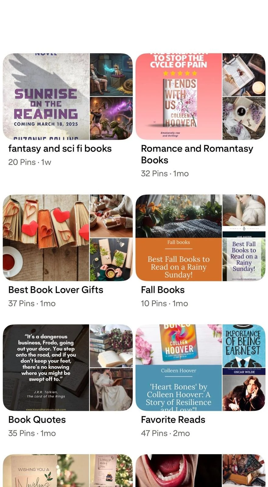 His and Hers Book Club Pinterest Page - Follow Us today