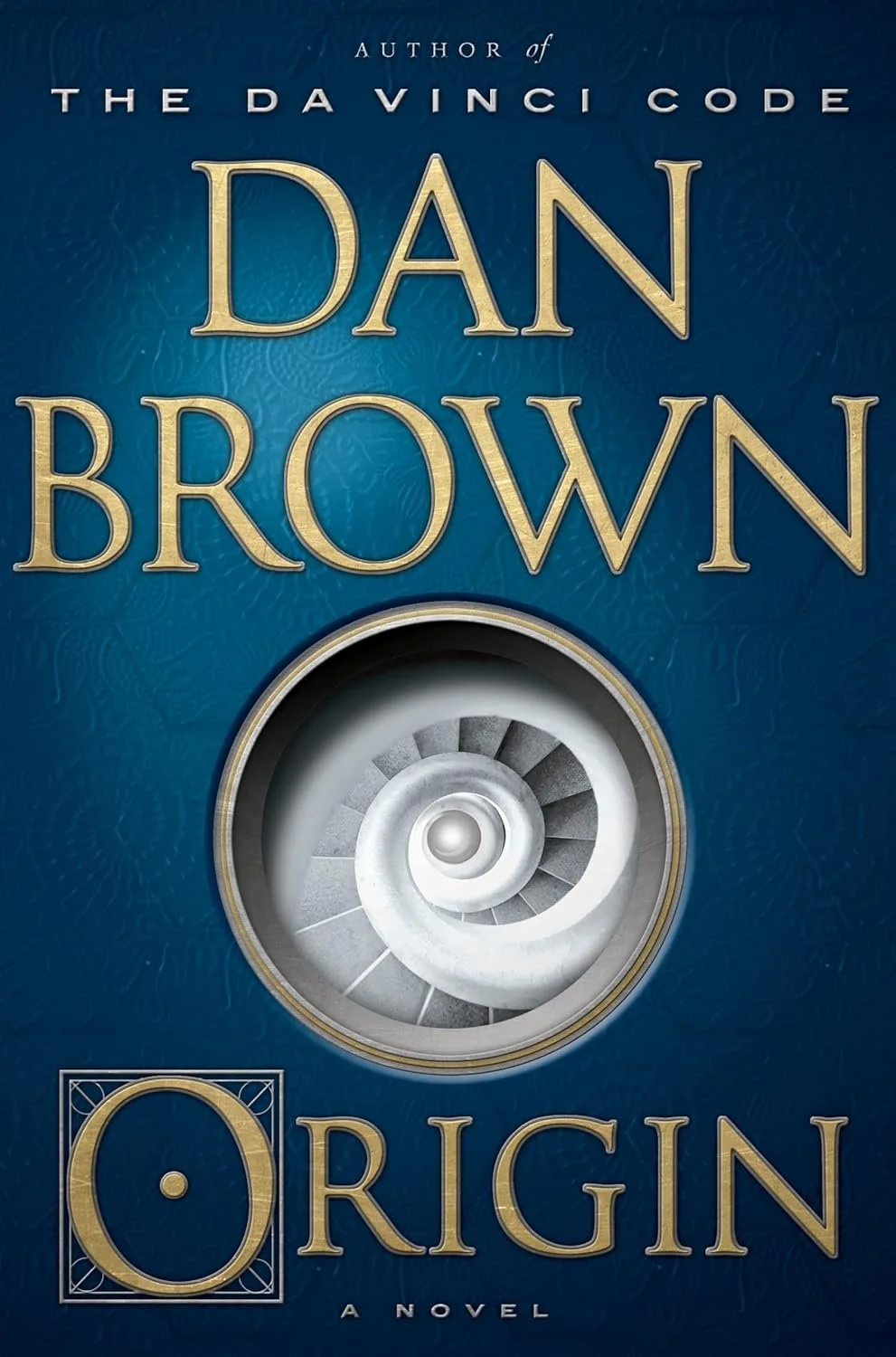 hardcover cover of Dan Brown's Origin 2026