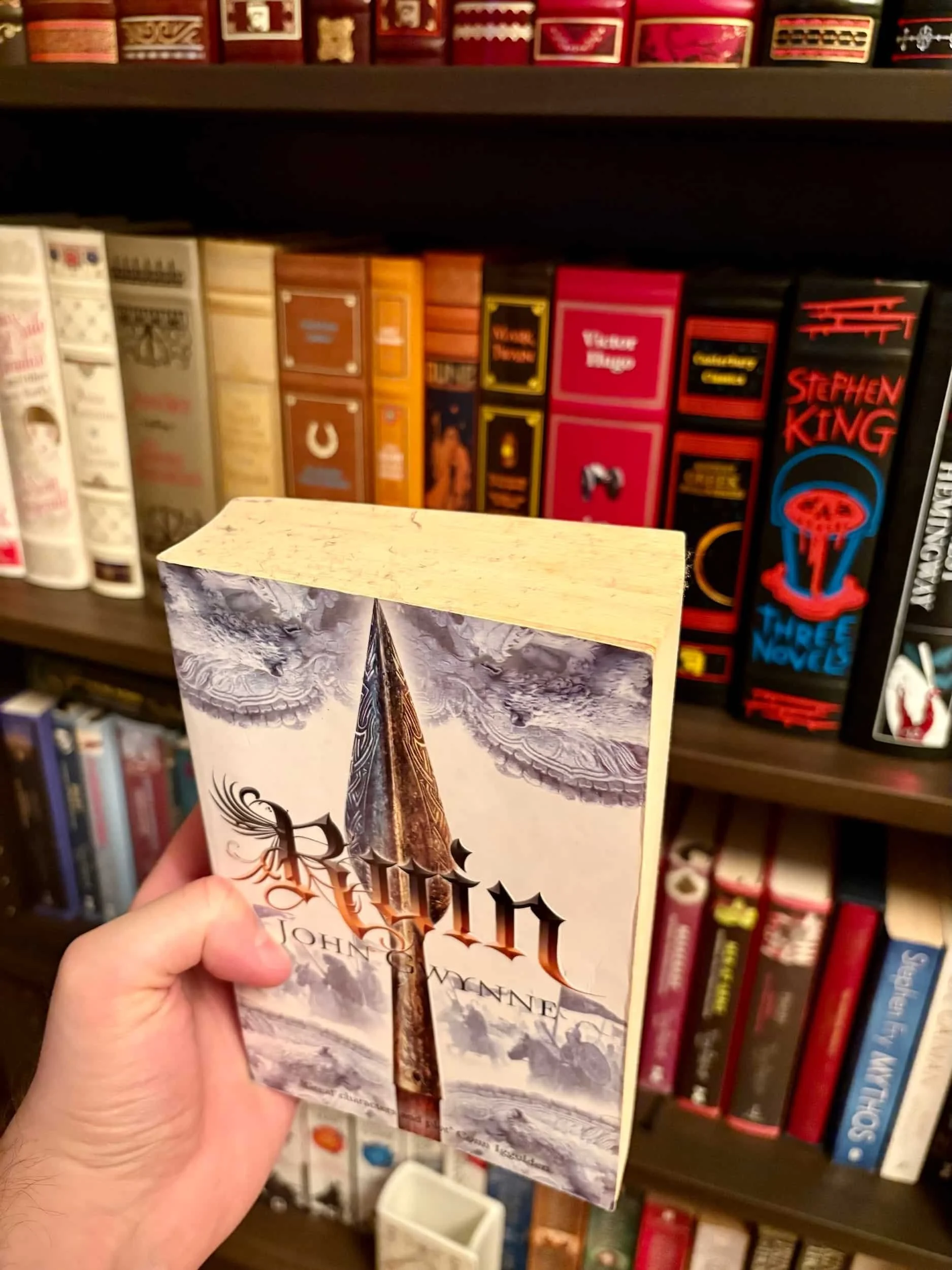 Yellowed book pages showing the effects of dust and sun damage over time