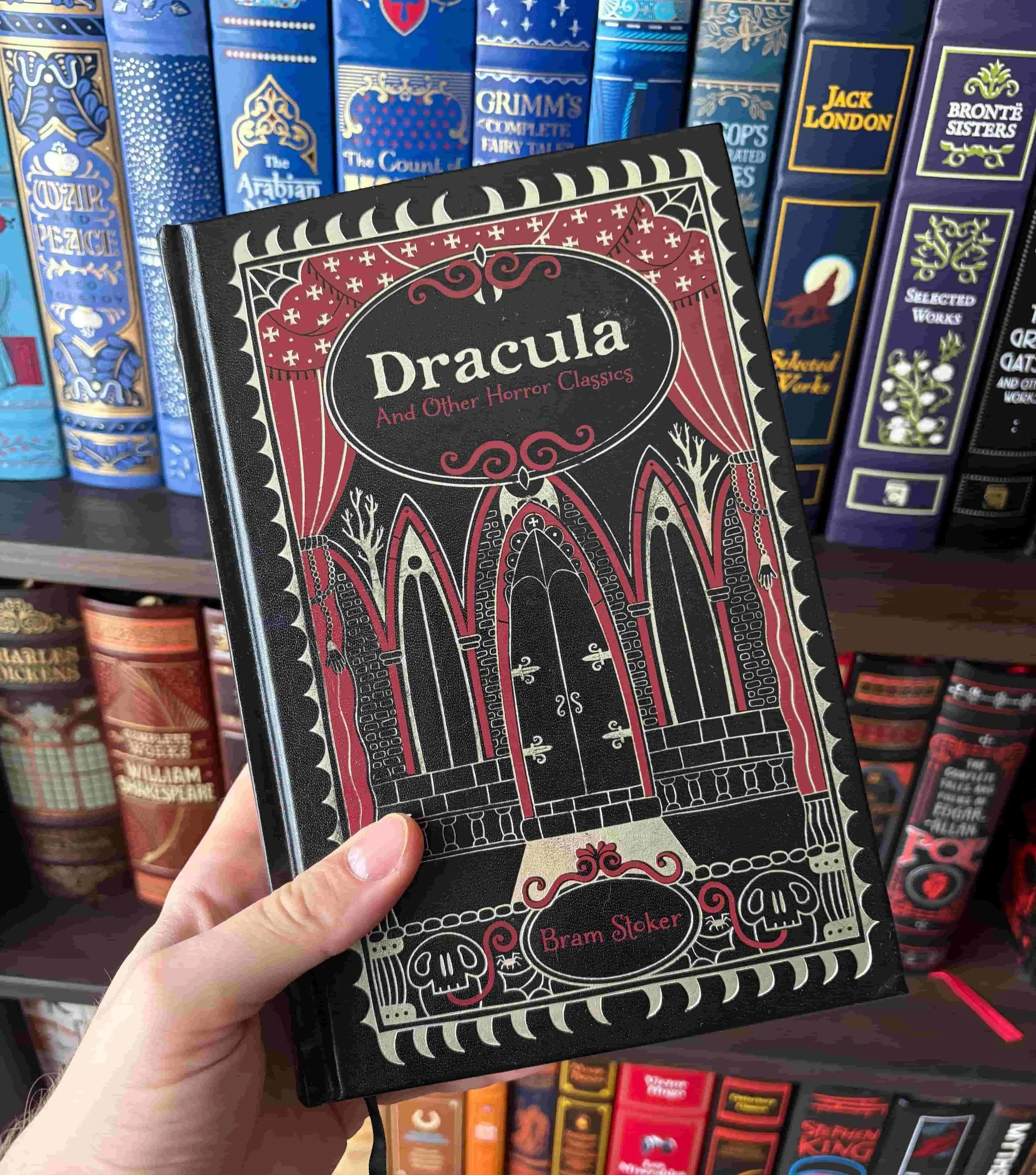 Alex Nikolov of His and Hers Book Club holding Dracula and Other Horror Classics by Bram Stoker 2026