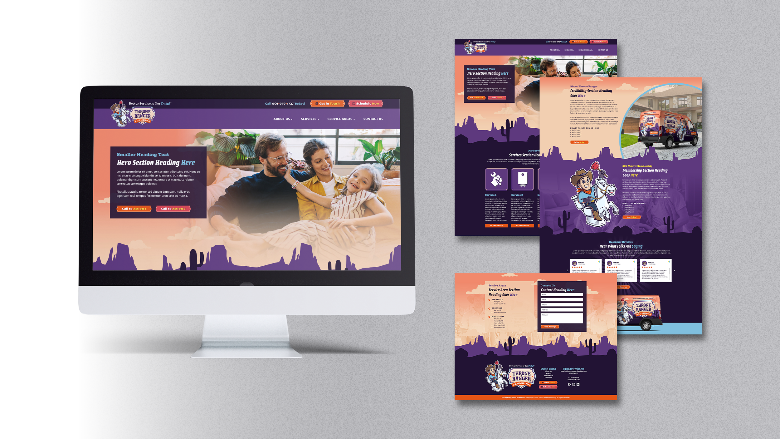 Throne Ranger website design