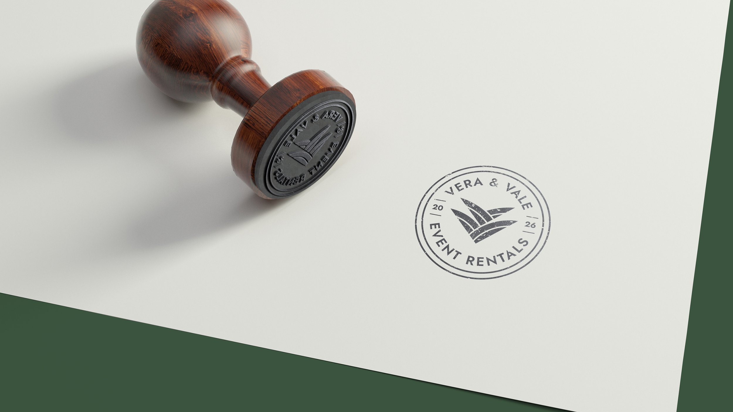 Vera & Vale logo stamp