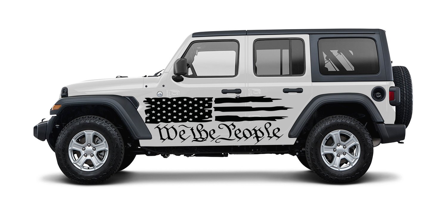 Jeep Wrangler JL - American Flag We The People — Wraps Ink