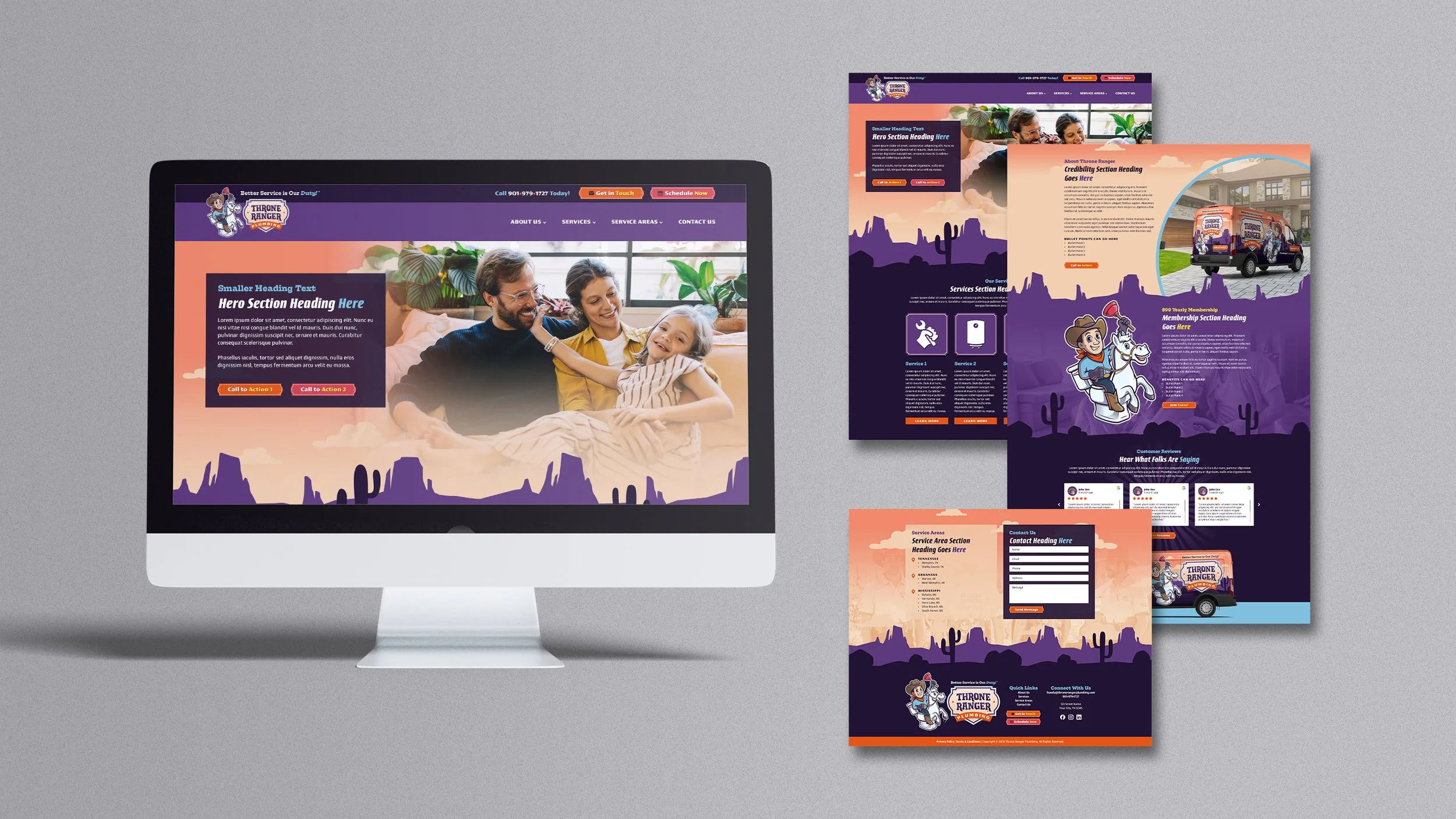 Throne Ranger Plumbing website design
