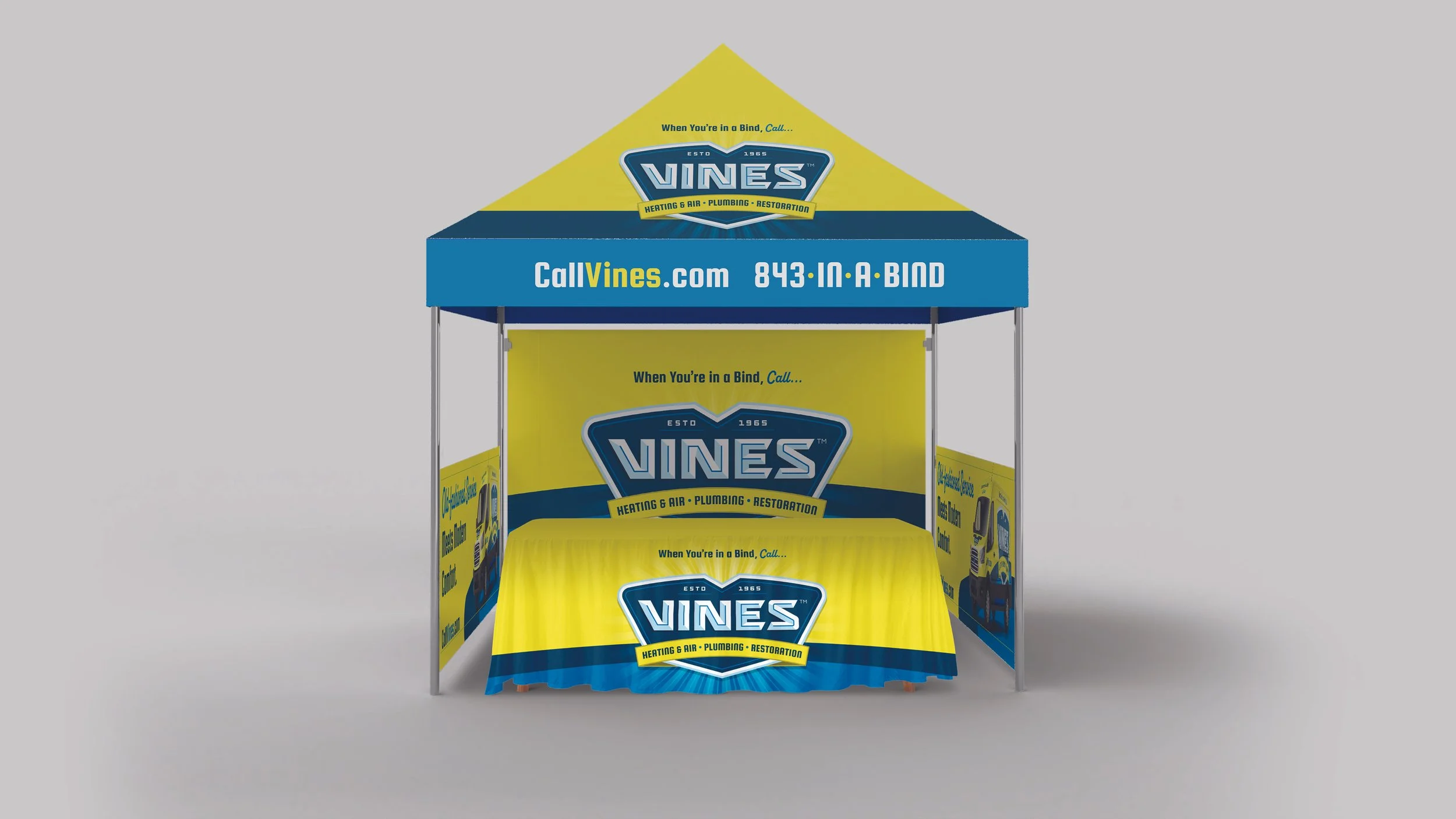 Vines trade show booth