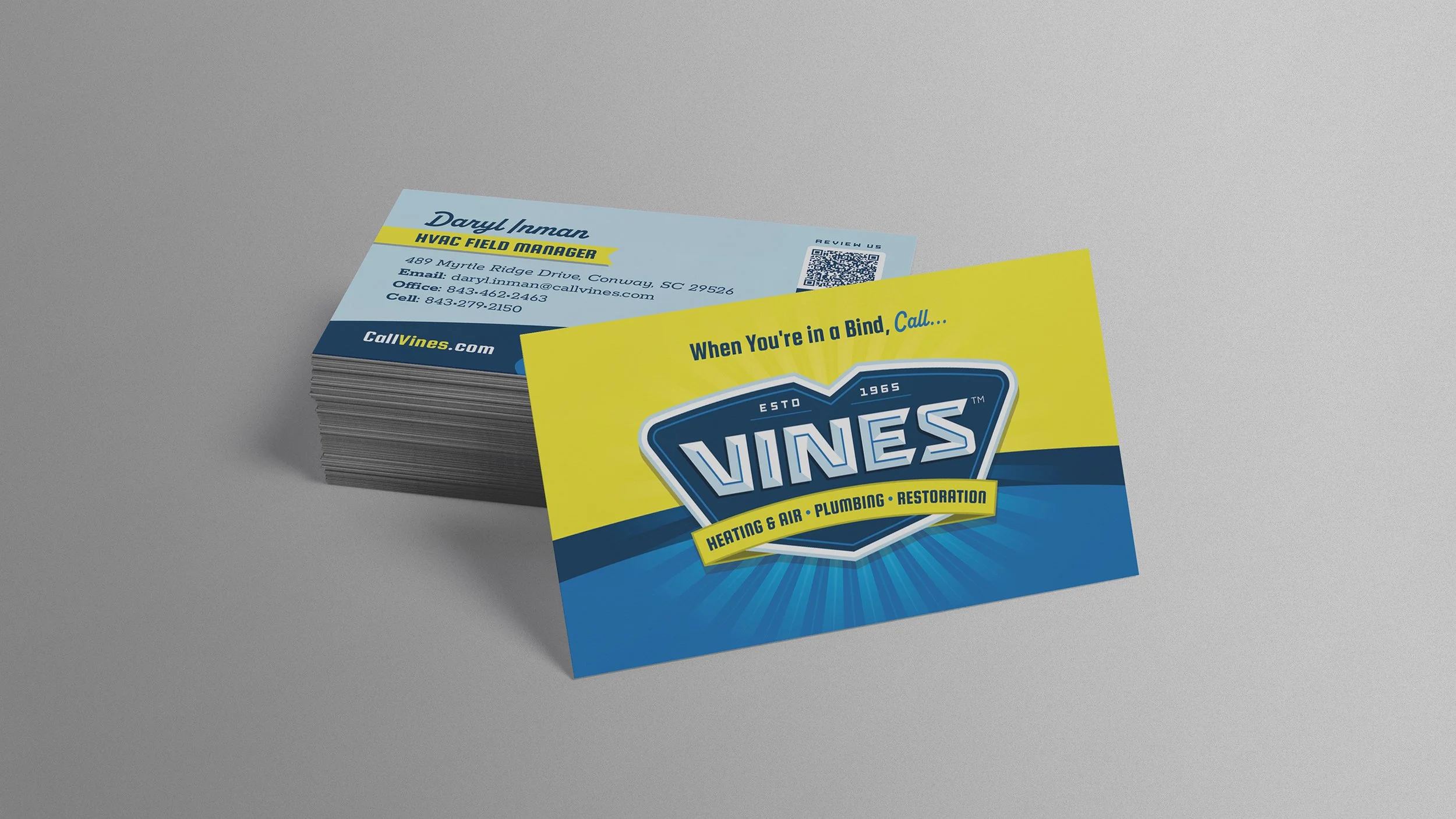 Vines business cards
