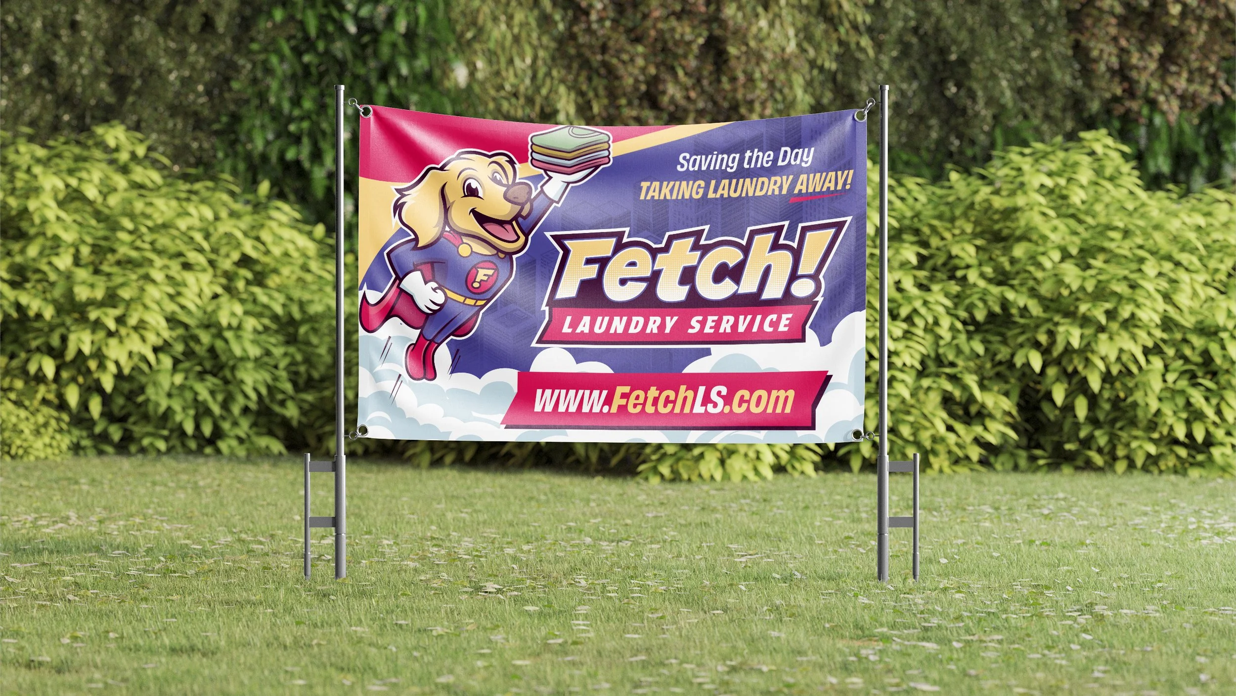 Fetch! Laundry Service mesh banner