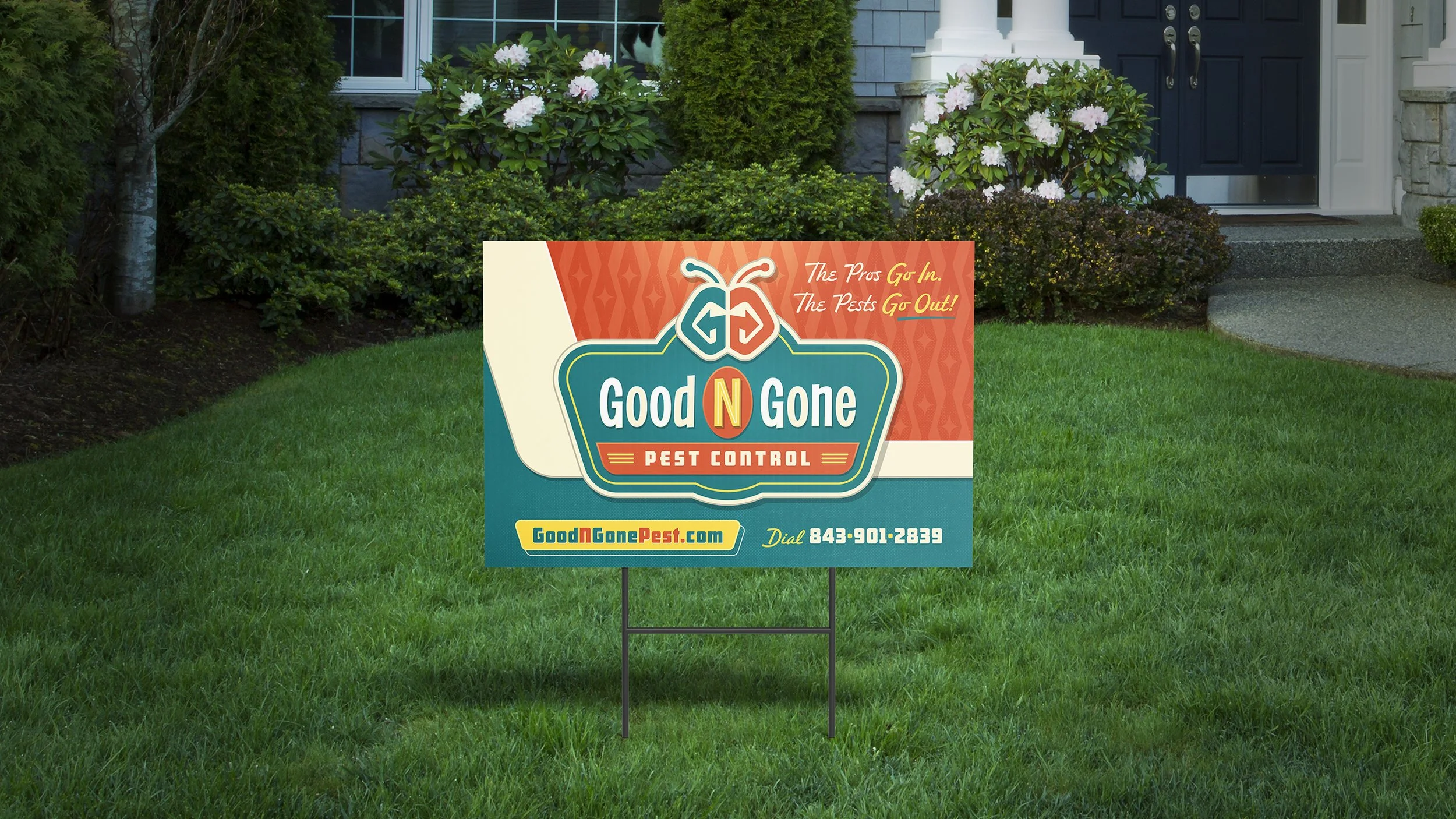 Good N Gone Pest Control yard sign
