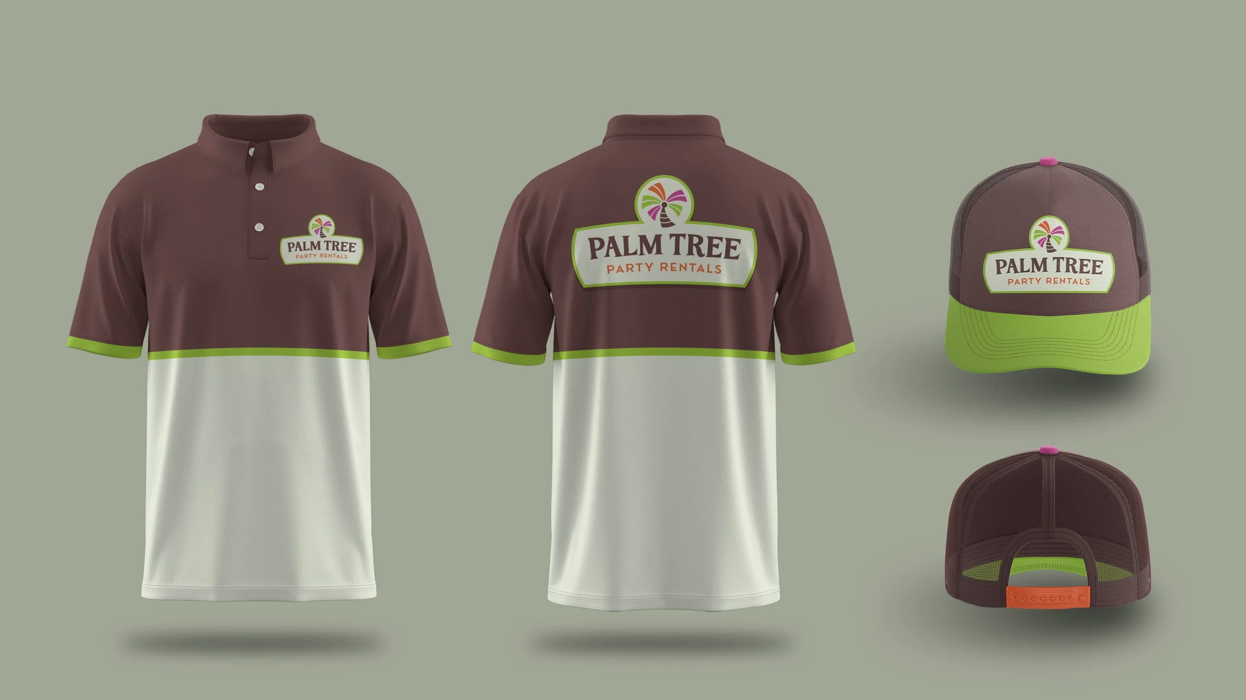 Palm Tree Party Rentals uniform design
