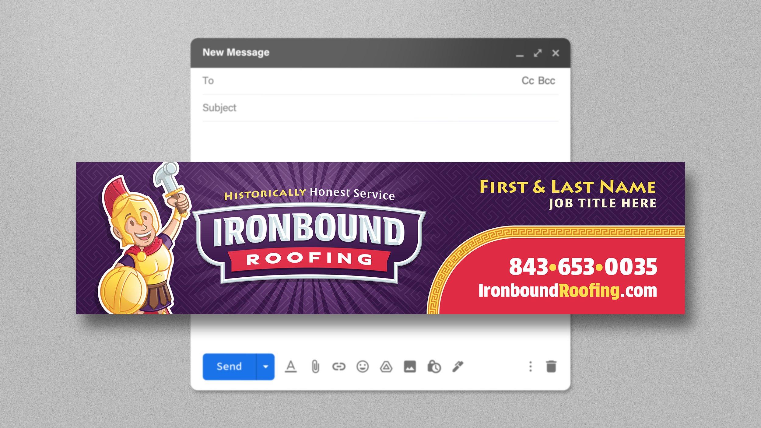 Ironbound Roofing email signature template