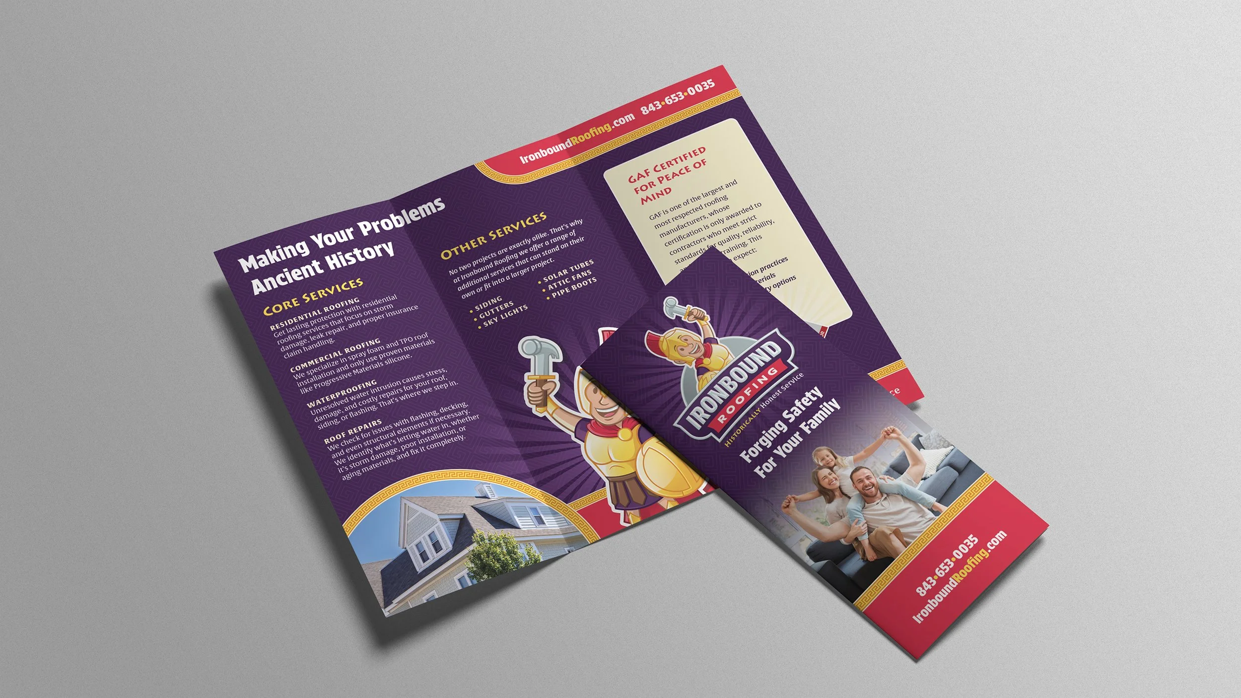 Ironbound Roofing brochures